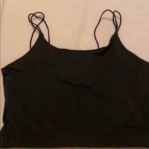 black crop top cami